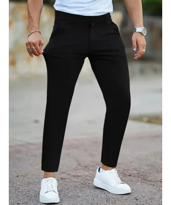 Erkek Cepli Slimfit Atlas Pantolon