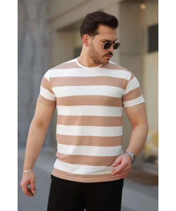 Erkek çift Renk Pamuklu örme Kumaş Kısa Kollu T-shirt