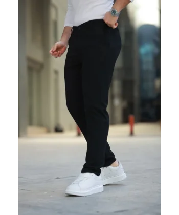 Erkek Düz Kesim Bilek Boy Kumaş Pantolon