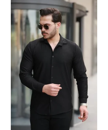 Erkek Fitilli Uzun Kollu Gömlek