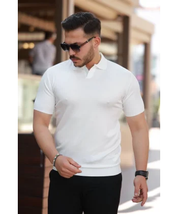 Erkek Hemşire Yaka Kısa Kollu Tişört