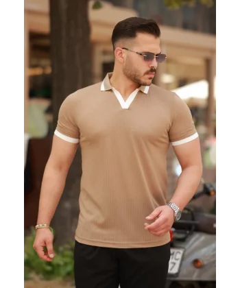 Erkek Hemşire Yaka Kısa Kollu Tişört