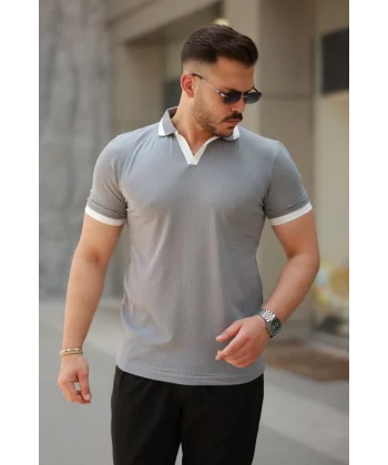 Erkek Hemşire Yaka Kısa Kollu Tişört