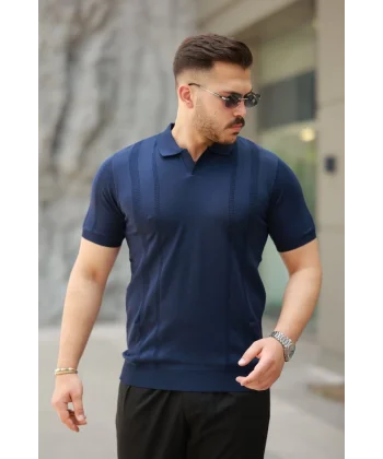 Erkek Hemşire Yaka Kısa Kollu Tişört