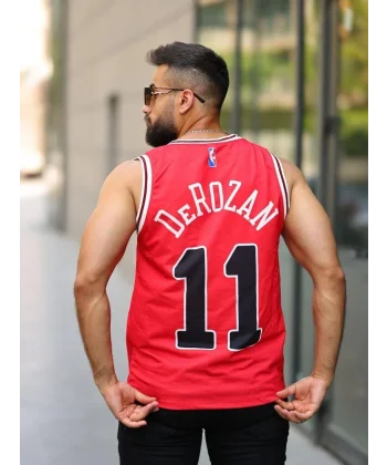 Erkek İki İplik Dijital Baskılı Atlet - Kırmızı