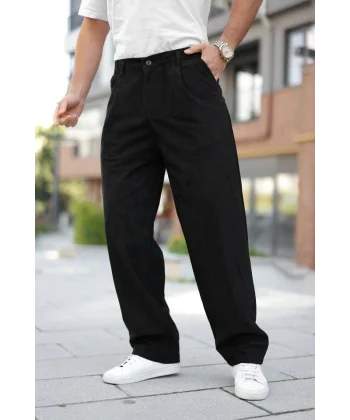 Erkek Kadife Baggy Pantolon