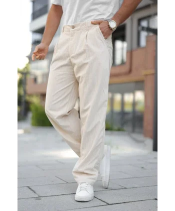 Erkek Kadife Baggy Pantolon