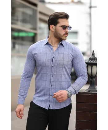 Erkek Kare Desenli Gömlek
