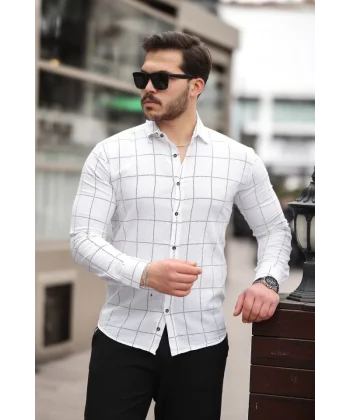 Erkek Kare Desenli Gömlek