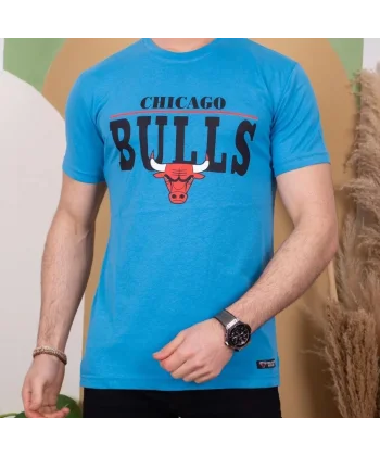 Erkek Kısa Kollu Chicago Bulls Baskılı Tişört