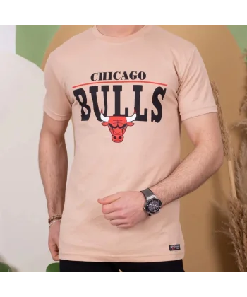Erkek Kısa Kollu Chicago Bulls Baskılı Tişört