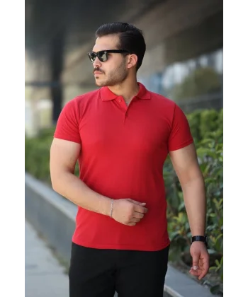 Erkek Kısa Kollu Yakalı Tişört