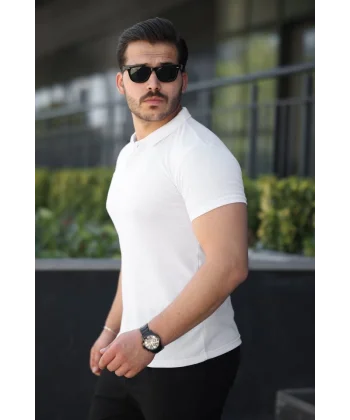 Erkek Kısa Kollu Yakalı Tişört