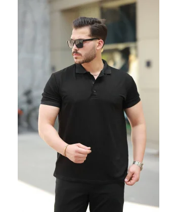 Erkek Kısa Kollu Yakalı Viskon Iki Iplik Erkek Bluz