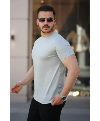 Erkek Mini Jakarlı Kısa Kollu T-shirt