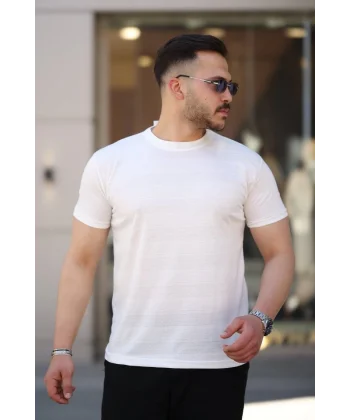 Erkek Mini Jakarlı Kısa Kollu T-shirt