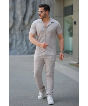 Erkek Ottoman Kumaş Pantolon Gömlek Takım