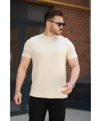 Erkek Oysho Kumaş Basic Kısa Kollu Tişört