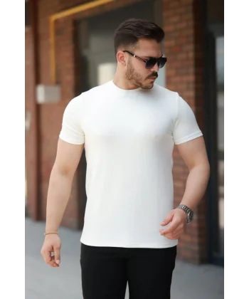 Erkek Oysho Kumaş Basic Kısa Kollu Tişört