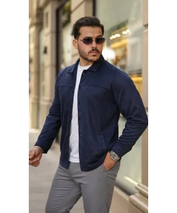 Erkek Süet Ceket Gömlek