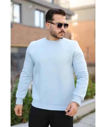 Erkek Üç İplik Şardonlu Sweatshirt