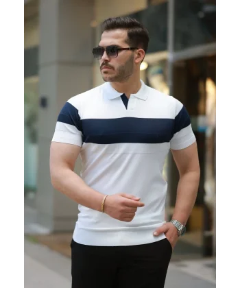 Erkek Yakalı Kısa Kollu Tişört