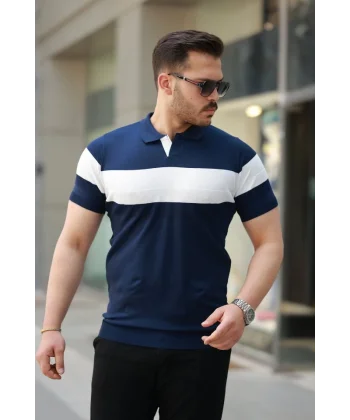 Erkek Yakalı Kısa Kollu Tişört