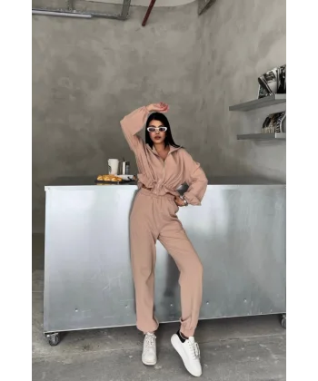 EŞOFMAN TAKIM GİFT KUMAŞ - Bej