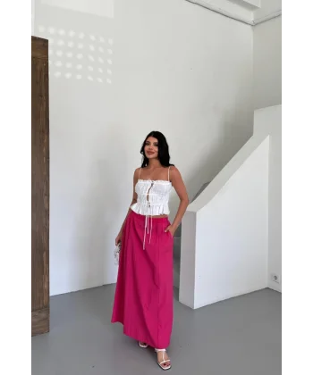 ETEK ŞANEL BOY SOFT KUMAŞ - Fuşya