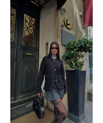 FIRÇAI KAŞE CROP CEKET  iyah