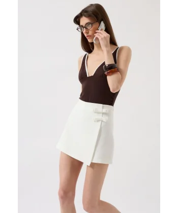 Fiyonk Detay Mini Etek