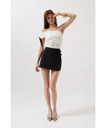 Fiyonk Detay Mini Etek