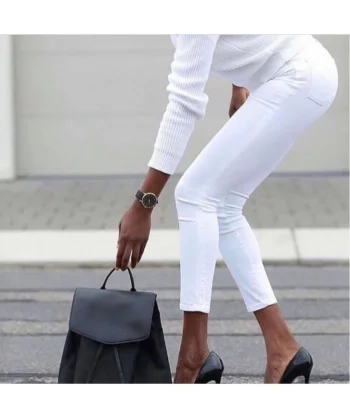 Gabardin Kumaş Yüksek Bel Pantolon 94cm XLbel36cm