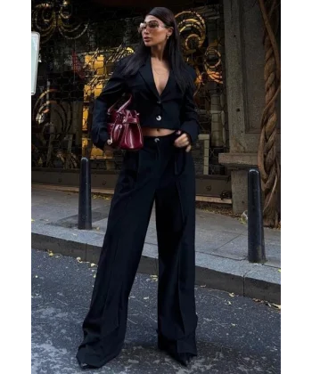 Garry Palazzo Pantolon Klasik Takım 9933