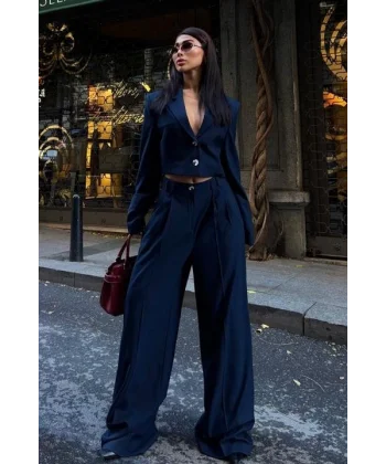 Garry Palazzo Pantolon Klasik Takım 9933