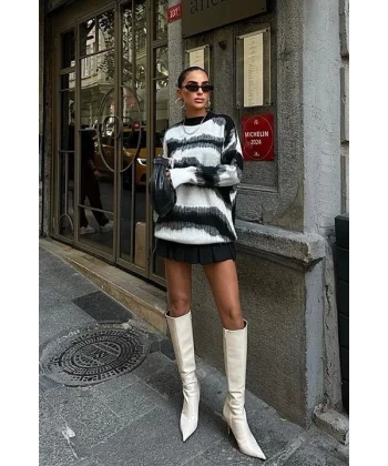 Geçiş Detaylı Şardonlu Kazak 1346