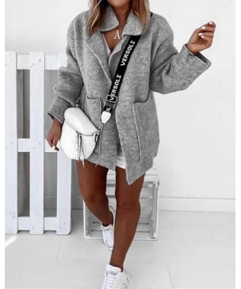 Geniş Cep Tasarımlı Hırka