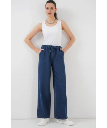 Geniş Paça Kot Pantolon 6706 - A.Lacivert