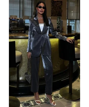 Gisella Parlak Saten Takım 9851