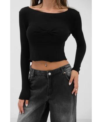 Göğüs Düğüm Detay Bluz