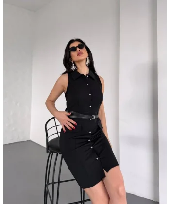 GÖMLEK YAKA ELBİSE