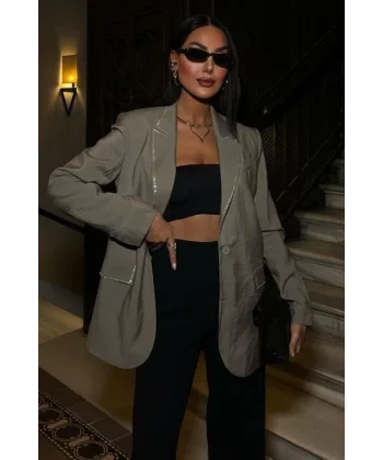 Hardy Taş Detay Blazer Ceket 6104-08