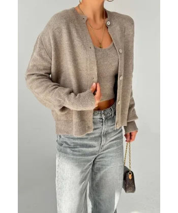 Hırka Atlet İkili Takım  Açık Vizon