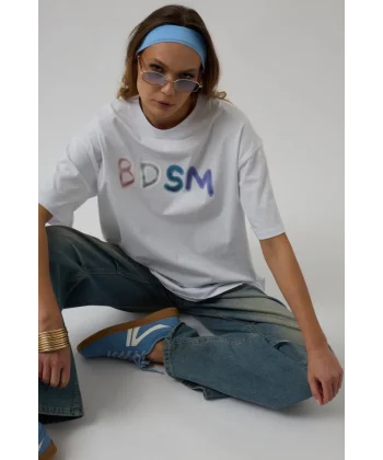 ırt Ve Ön Baskılı Oversize Thirt