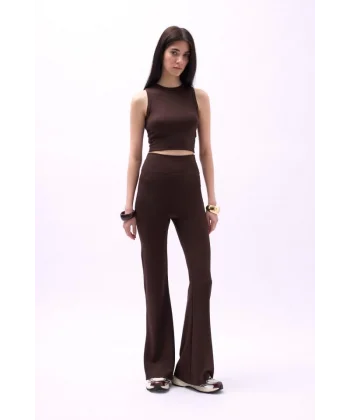 İspanyol Paça Yüksek Bel Tayt