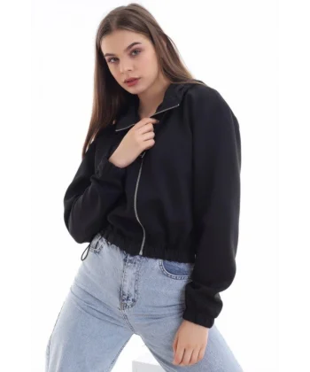 iyah Bel Detaylı Ve Kapüşonlu Hırka