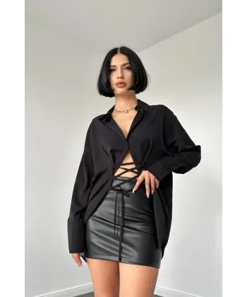 iyah Jesica Parçalı Bağcıklı Gömlek