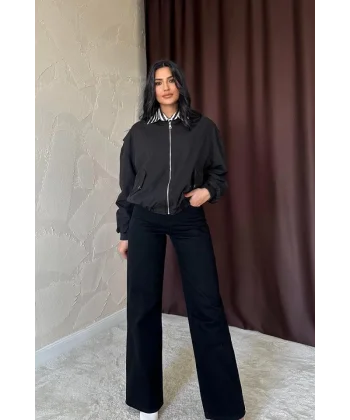 iyah Parçalı Bomber Ceket