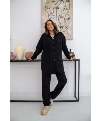 iyah Yıkamalı Gömlek Ve Pantolon Takım