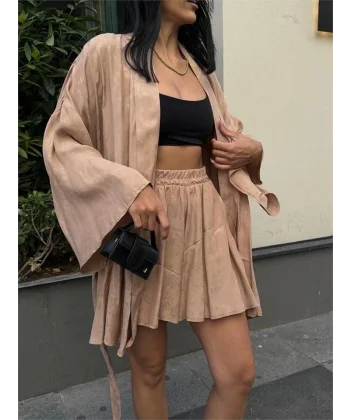 JAKARI KİONO  ŞORT TAKI  Bej